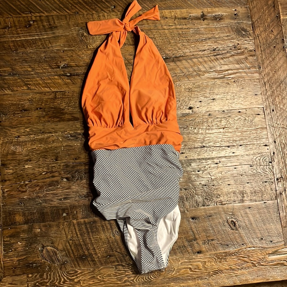 One piece halter swim suit